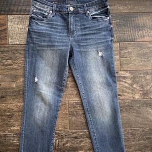 #590 Kut from the Kloth Distressed Denim Skinny Jeans Size 4
